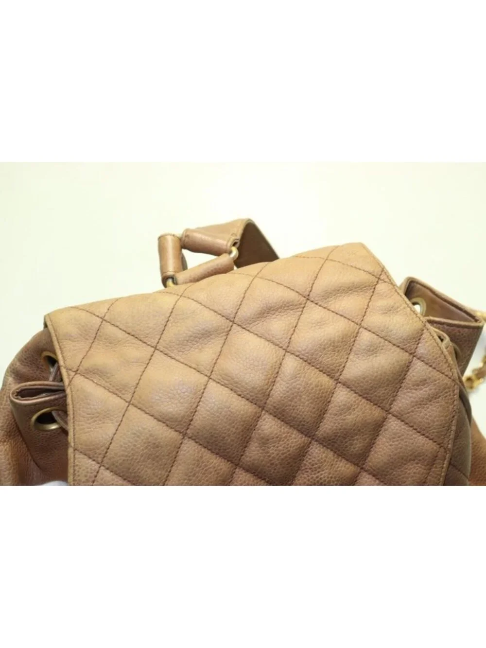 Chanel Quilted Caviar Leather Backpack